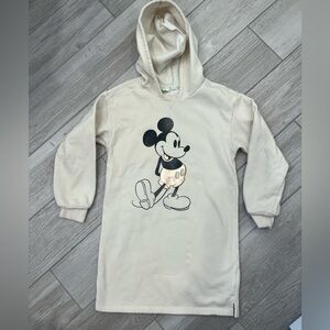 Gap Girls Sweatshirt Hoodie Dress Mickey Mouse Disney Size M